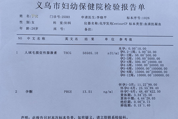 β-hcg孕周对照表 孕2-3周hcg值