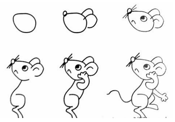 2分钟学会的简笔画动物的画法(100种动物简笔画步骤图)