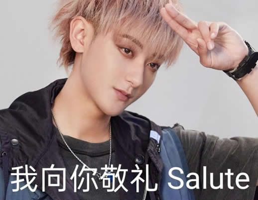 女生发salute是什么意思 求解黄子韬salute是什么梗