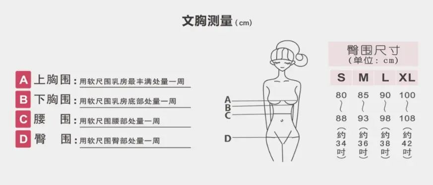 女人胸围怎么测量(附胸罩怎么选择尺寸和穿戴方法)