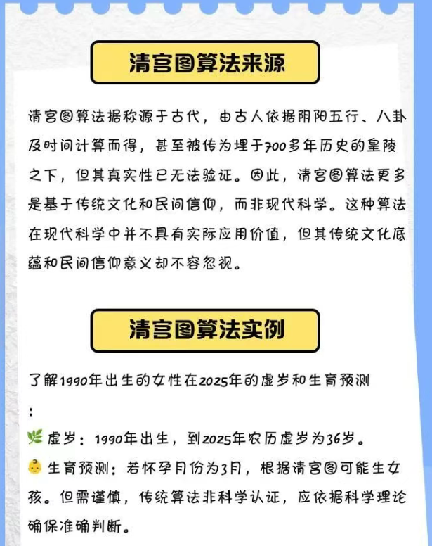 超准的清宫图2025蛇年生男生女表！附完整清宫图的算法实例