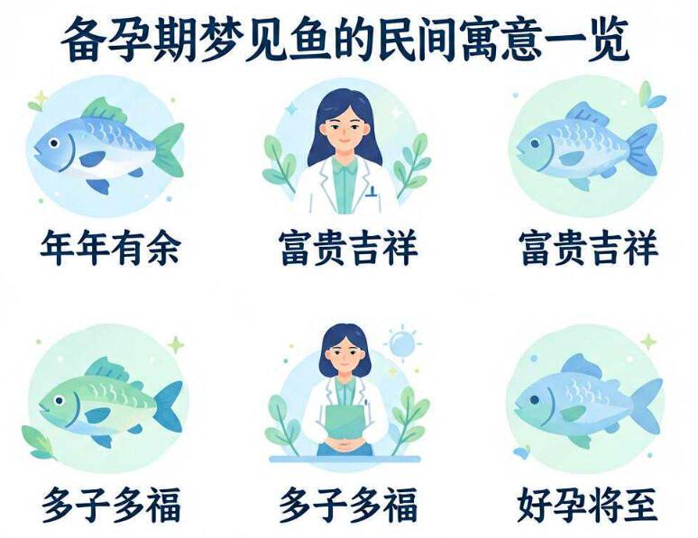 备孕期梦见吃鱼、梦见捡鱼是什么意思？