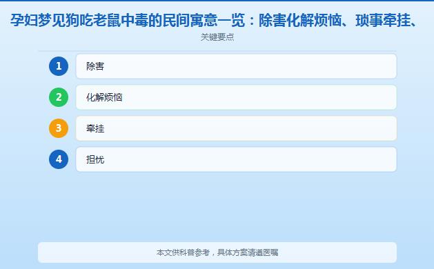 孕妇梦见狗吃老鼠中毒、蚊香断了代表什么？怀孕梦见喂狗是吉是凶