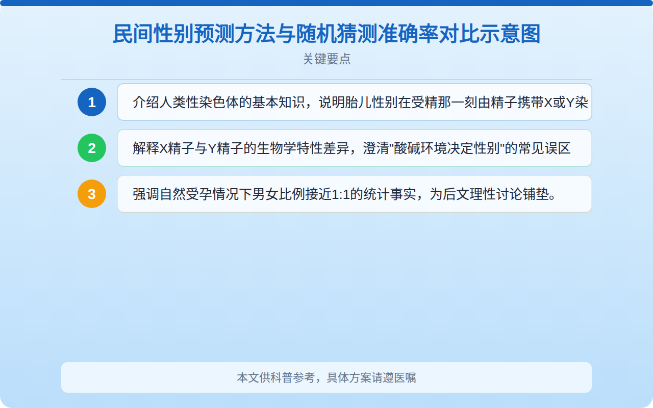 生男生女方法准确率99%是真的吗？科学解读性别预测真相