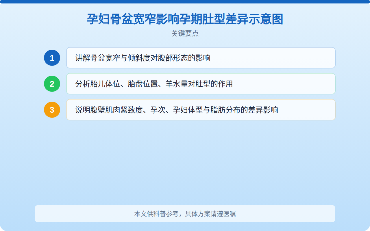 男孩女孩肚型对照图可信吗？科学解读孕期肚型差异