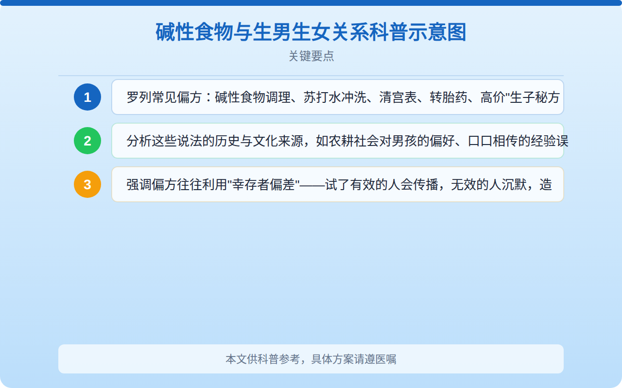 生男孩子的偏方靠谱吗？科学解读备孕传言与真相
