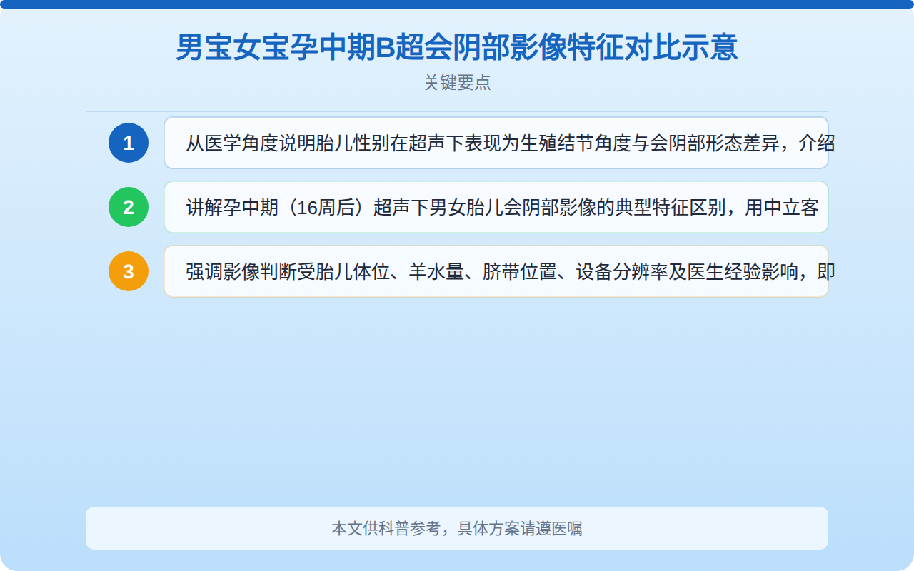 男宝和女宝b超区别图解析：超声影像如何看懂宝宝发育