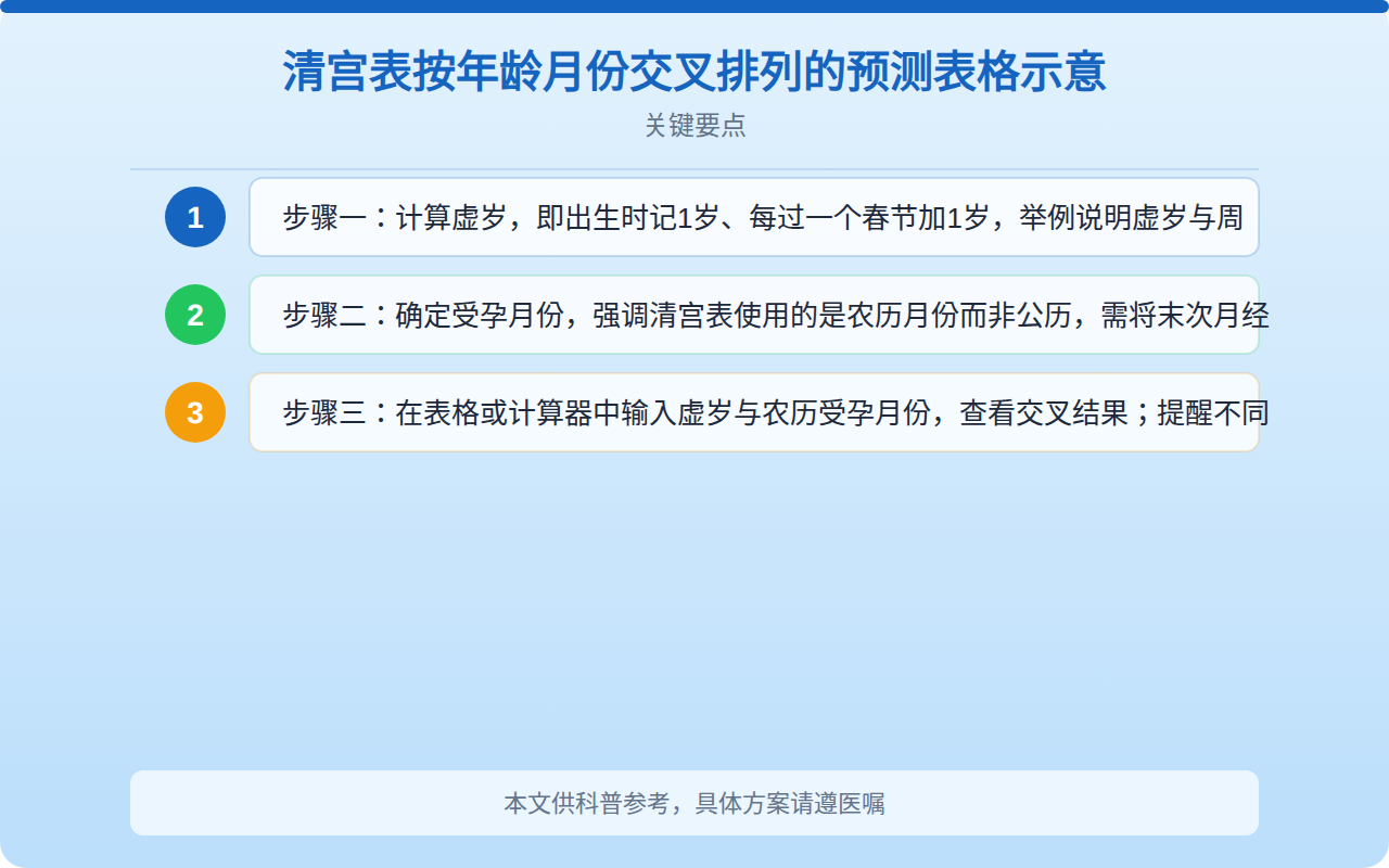 清宫表计算器怎么用？教你正确查阅清宫表并科学看待结果