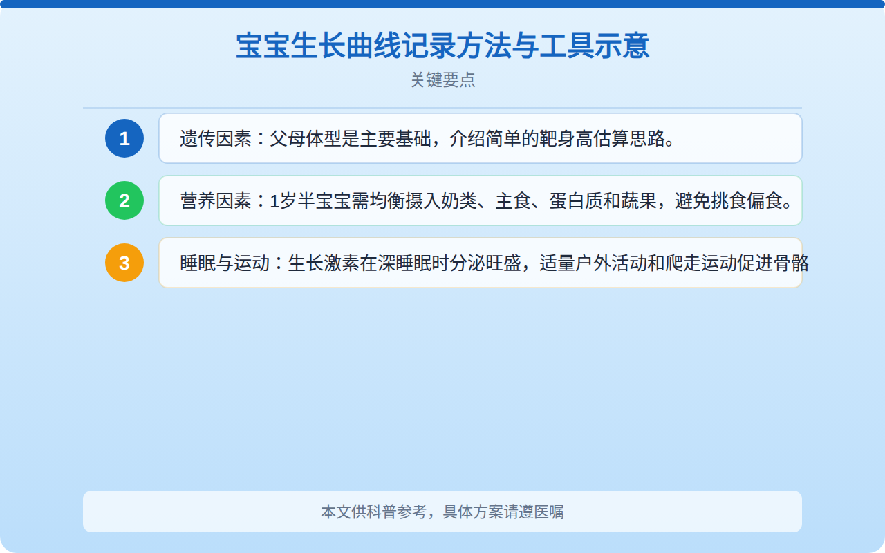 1岁半宝宝身高体重标准表：男宝女宝参考值与科学解读指南
