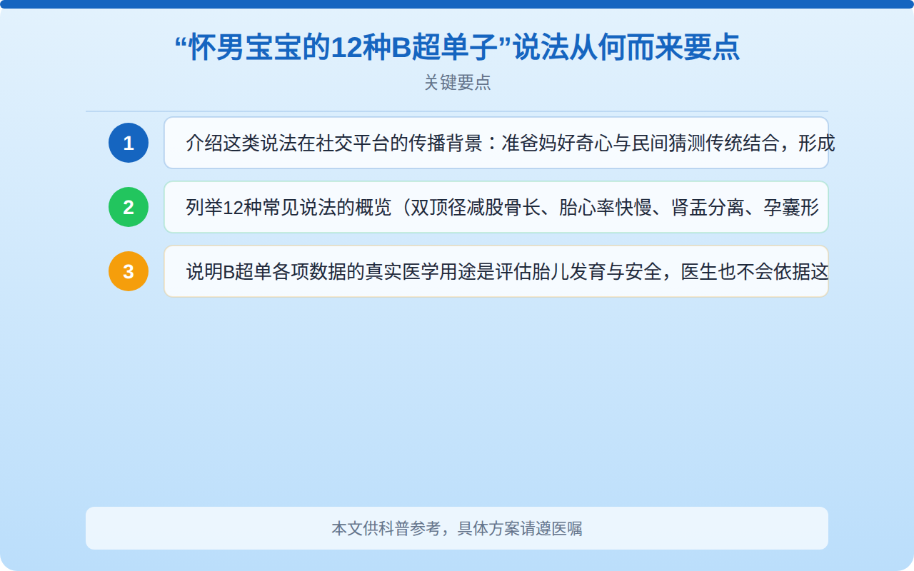 怀男宝宝的12种B超单子怎么看？孕期B超单科学解读指南