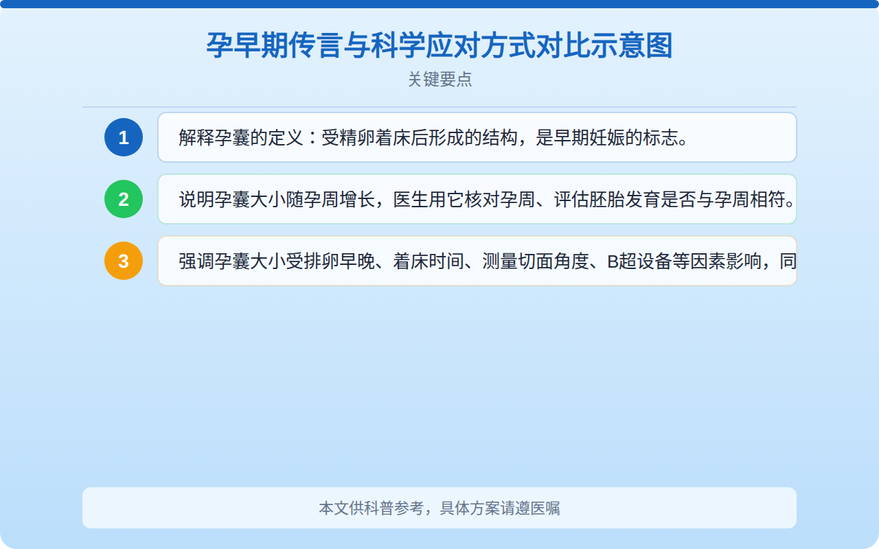 孕囊大小看男女99%准确对照表？科学解读孕囊数据真相