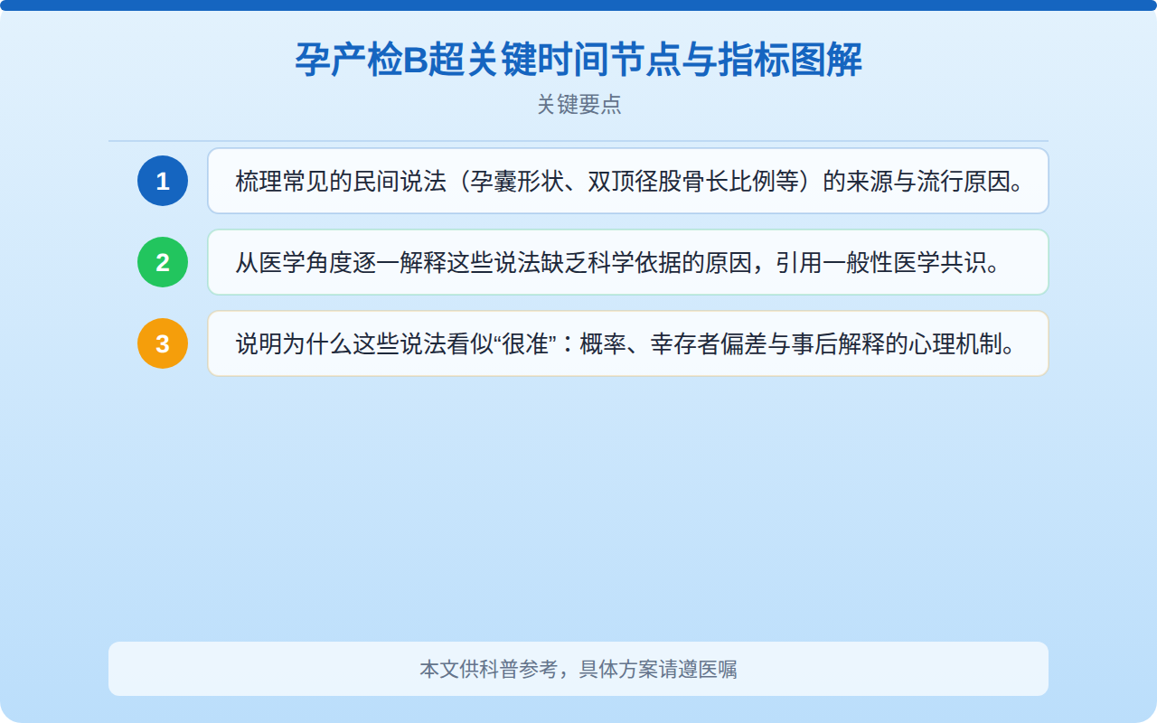 B超看性别图解图详解:影像原理、常见误区与孕检正确认知