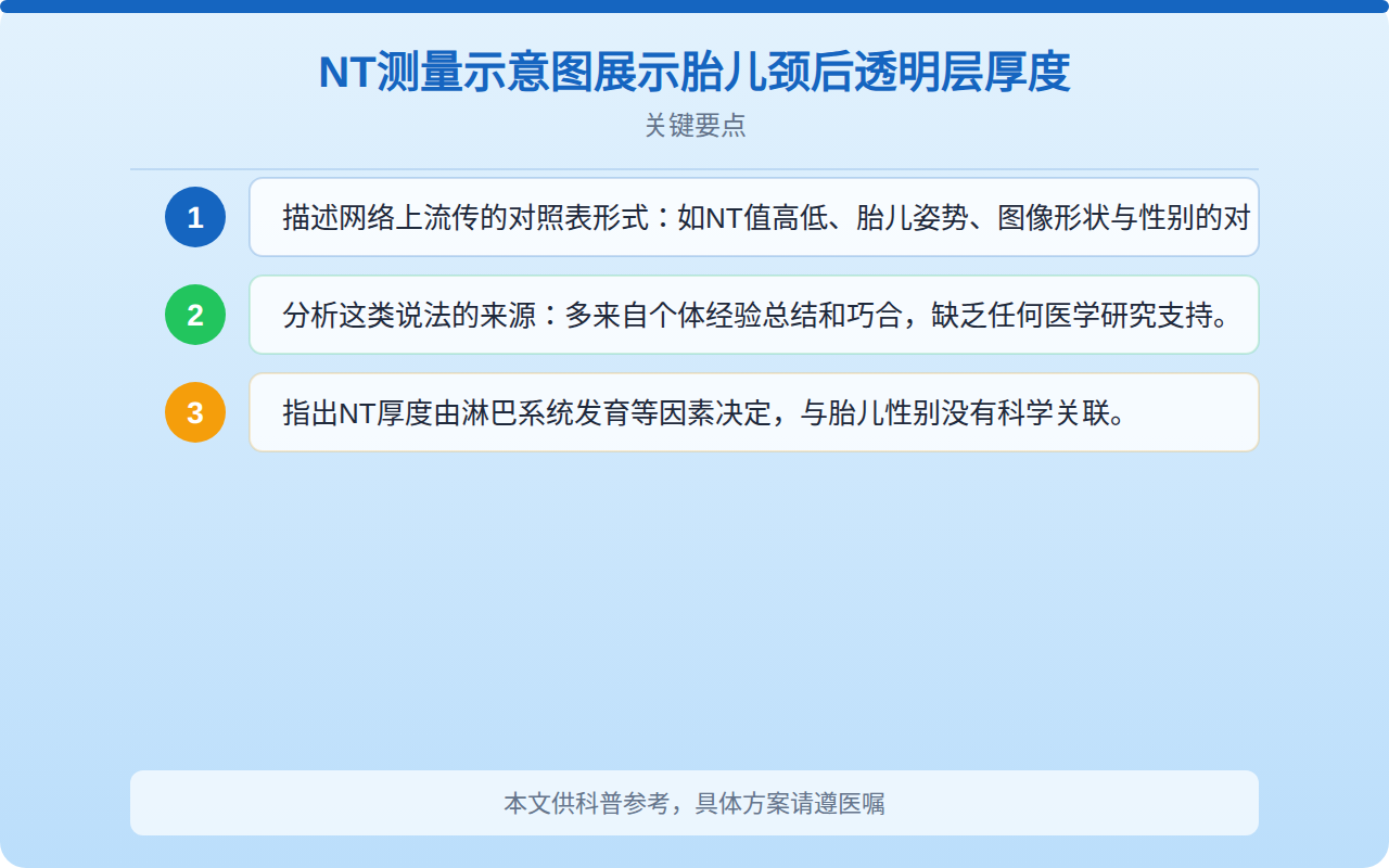 NT男女图对照表靠谱吗？科学解读NT检查与胎儿性别关系