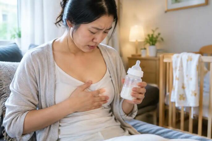 断奶期单侧涨奶怎么回事？多数是乳汁淤积，出现这些信号要警惕