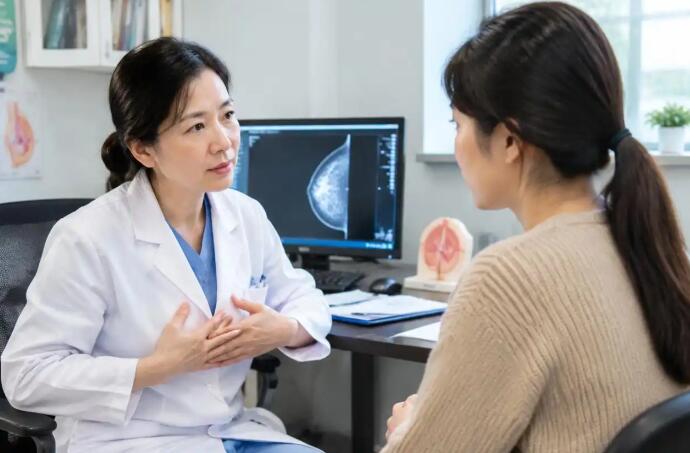 乳房胀痛有硬块，别等加重才就医！先看这3个信号：挂什么科、何时检查，一