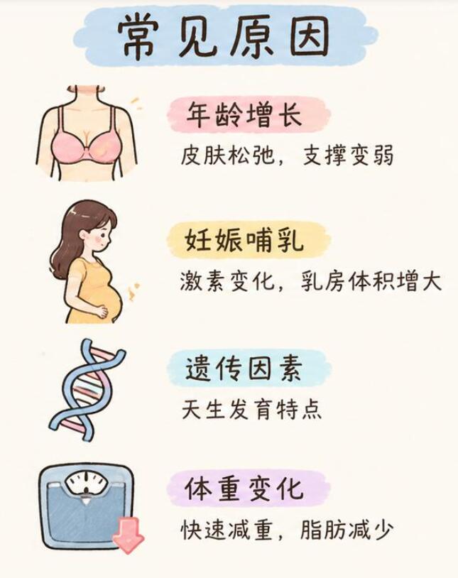 乳头下垂和这些因素有关，别等严重了才后悔！