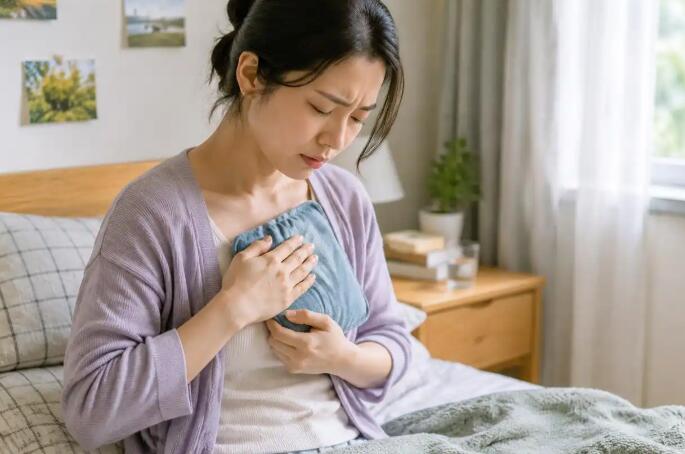 月经前两周乳房胀痛怎么缓解？多数是周期变化，先看疼痛规律