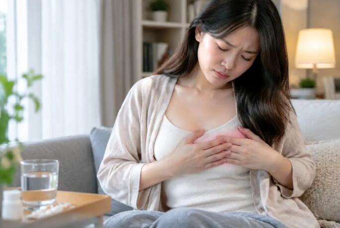 月经前两周乳房胀痛怎么缓解?多数是周期变化,先看疼痛规律