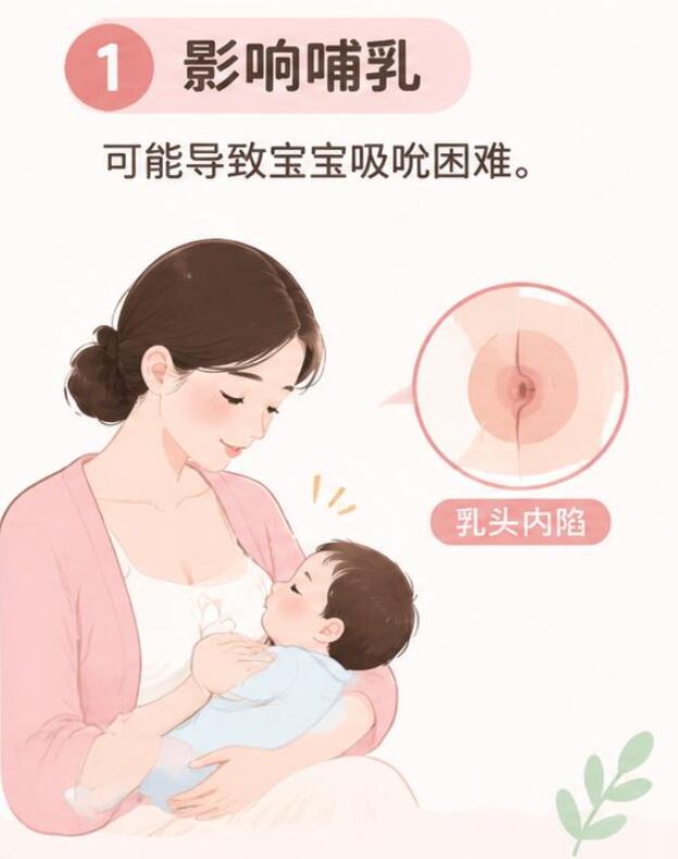 乳头内陷不矫正，这5个影响别忽视！