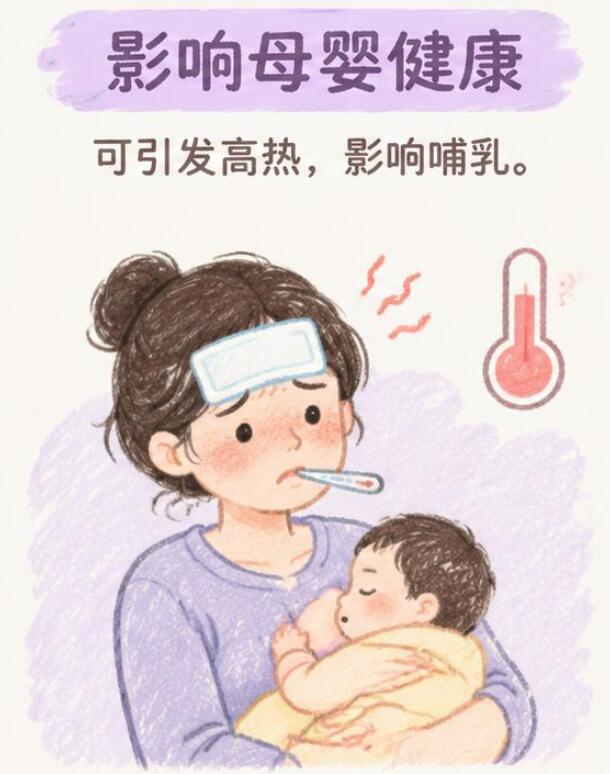 哺乳期乳腺炎不处理有什么危害？可能从“小堵奶”拖成“大麻烦”