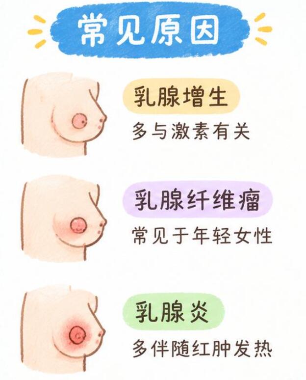 女孩胸部有硬块疼是怎么回事？别慌，先分清这几种情况