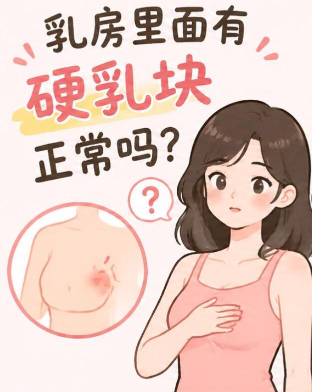 乳房里面有硬乳块正常吗？先别慌，但也别忽视！