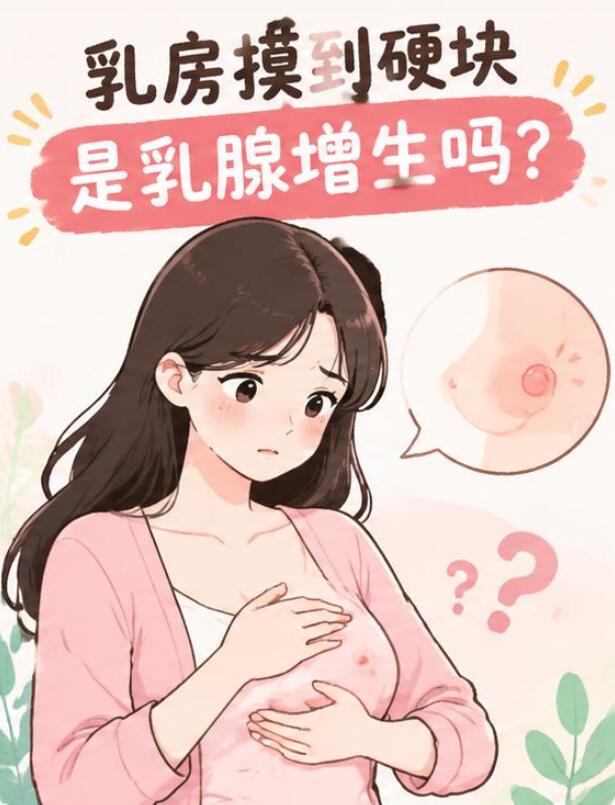乳房摸到硬块是乳腺增生吗？这些区别要认清