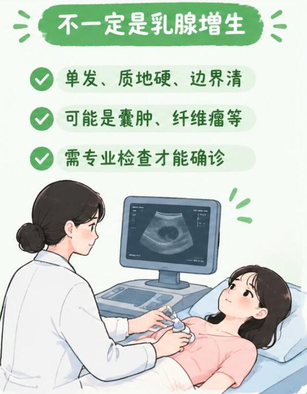 乳房摸到硬块是乳腺增生吗？这些区别要认清