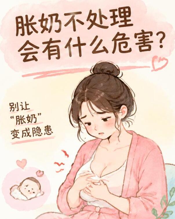 胀奶不处理会有什么危害？需引起重视
