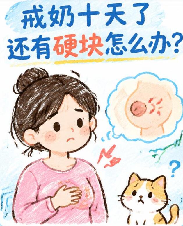 戒奶十天了还有硬块怎么办？