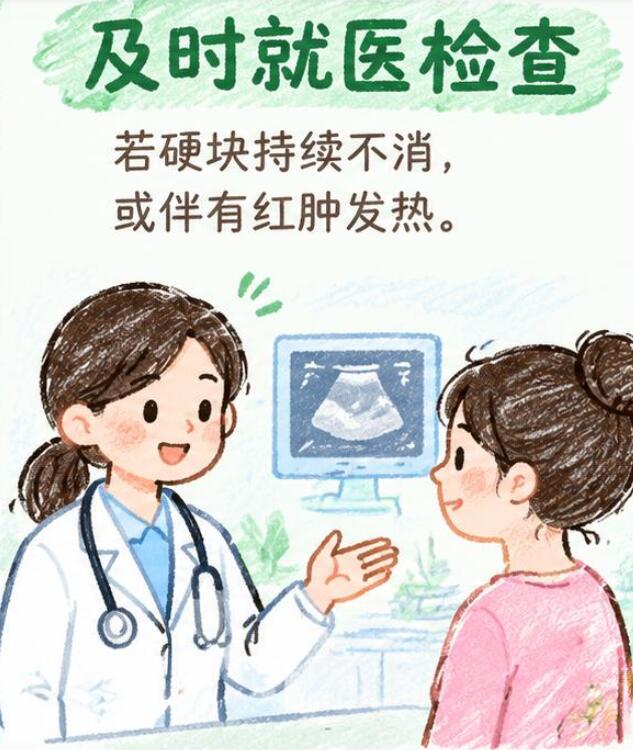戒奶十天了还有硬块怎么办？