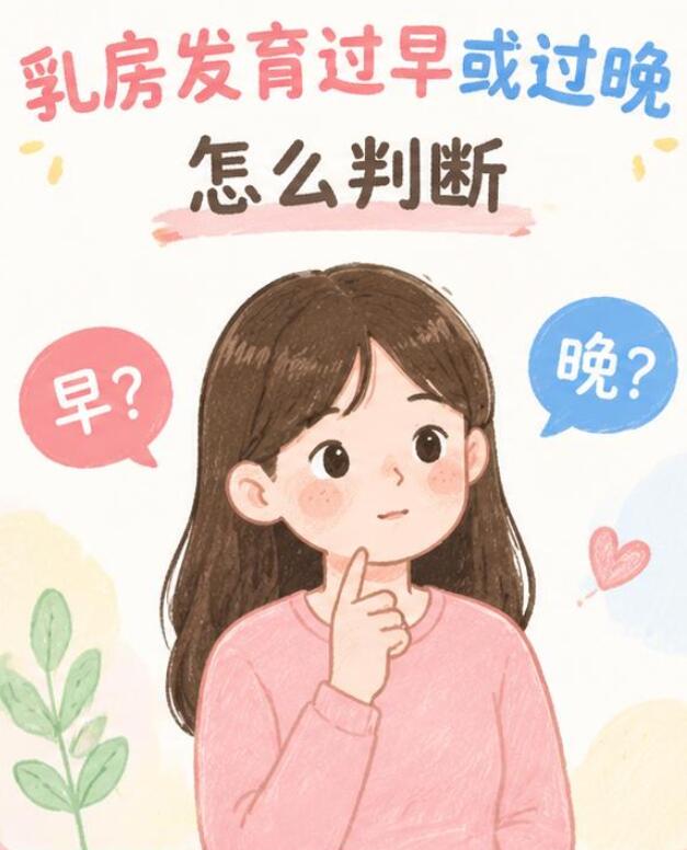 乳房发育过早或过晚怎么判断？一图教你