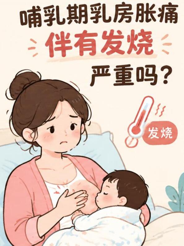 哺乳期乳房胀痛伴有发烧严重吗？真的不能硬扛！
