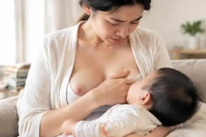 一边有奶一边没奶怎么喂奶？别急着断奶，先分清是“真没奶”还是“堵住了”