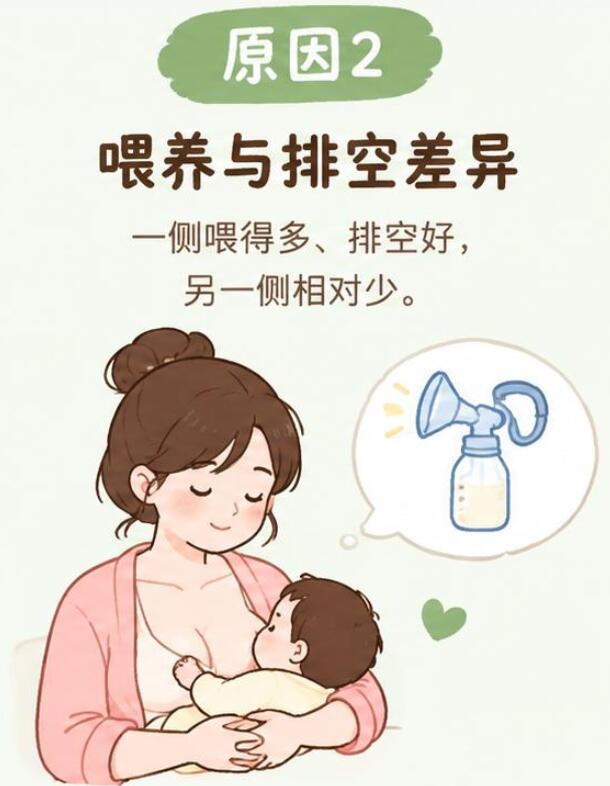 断奶时一个胸涨一个不涨怎么回事？